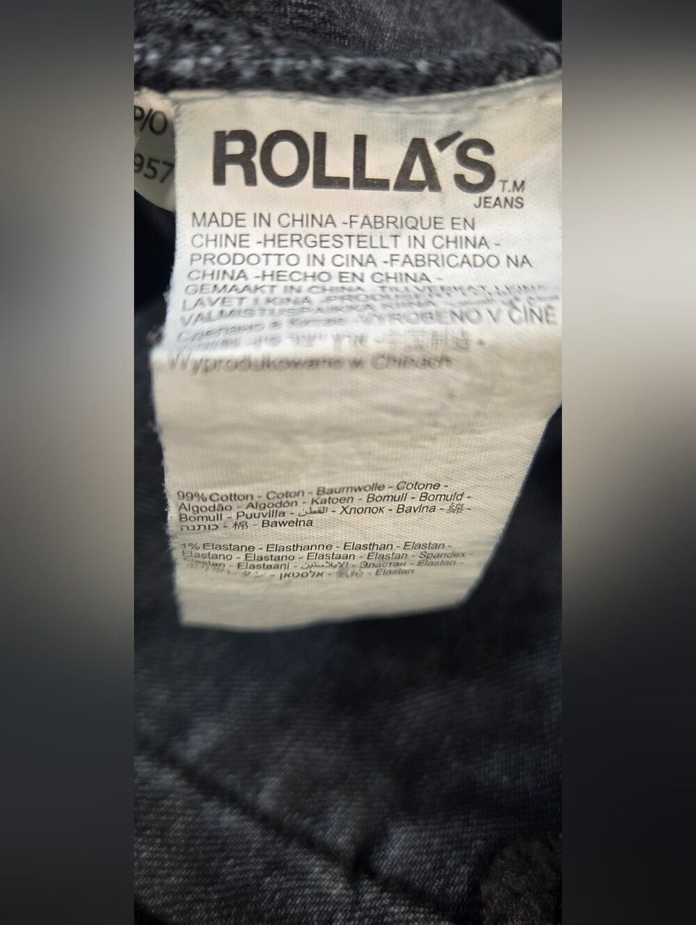 Rolla’s Sailor Wide Leg Jeans 30 Black High Rise 70s Indie Grunge Streetwear - Picture 5 of 10